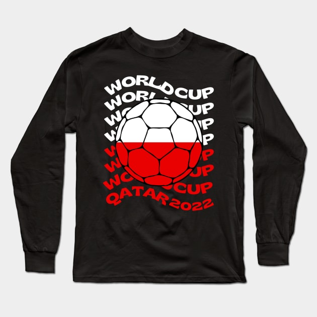 Poland Football Long Sleeve T-Shirt by footballomatic